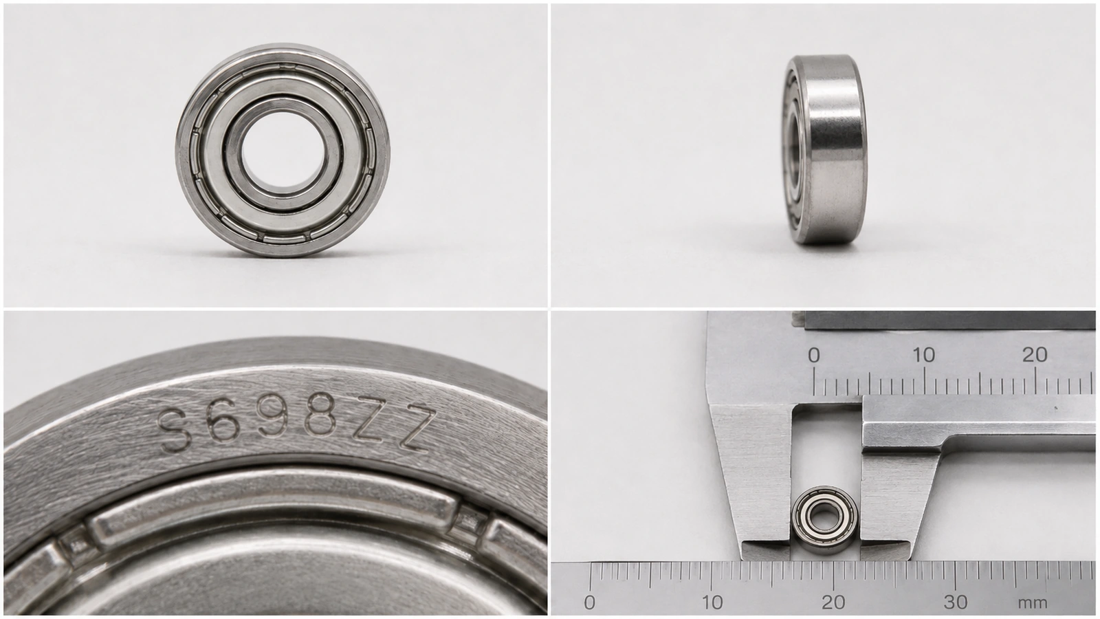 Four-view bearing identification photo reference